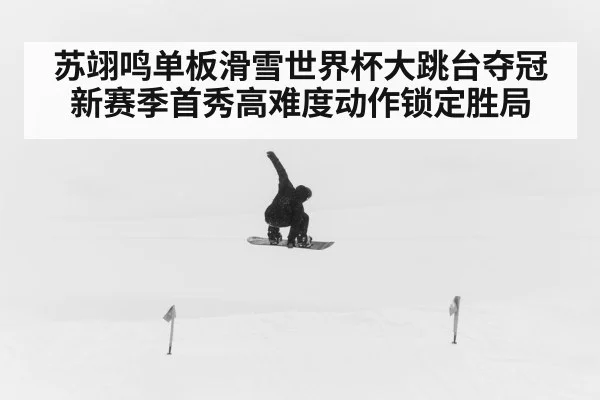 苏翊鸣单板滑雪世界杯大跳台夺冠 新赛季首秀高难度动作锁定胜局